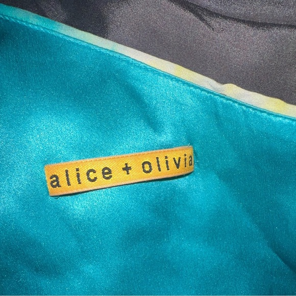 Alice + Olivia Colorful One Shoulder Tie
Dye Asymmetrical Silk Dress Size XS - Picture 12 of 16